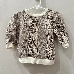 Janie and Jack Juno Valentine Cheetah Sweatshirt